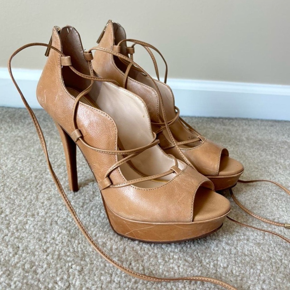 Jessica Simpson Tan Heels
